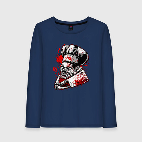 Женский лонгслив DOTA 2 ПУДЖ PUDGE / Тёмно-синий – фото 1