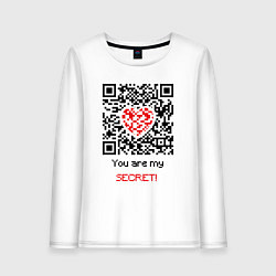 Лонгслив хлопковый женский QR-Love, цвет: белый