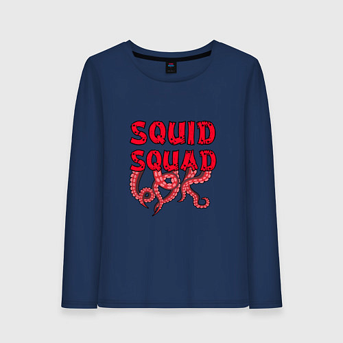 Женский лонгслив Squid Squad / Тёмно-синий – фото 1