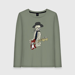 Женский лонгслив Rock n roll is alive