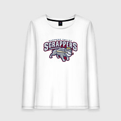 Лонгслив хлопковый женский Mahoning Valley Scrappers, цвет: белый