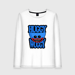 Лонгслив хлопковый женский Huggy Wuggy 01, цвет: белый