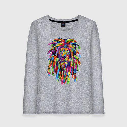 Женский лонгслив Lion dreaD / Меланж – фото 1