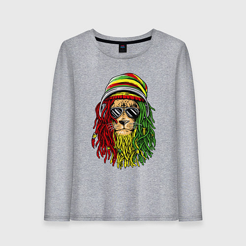 Женский лонгслив Rasta lioN / Меланж – фото 1