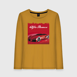 Женский лонгслив Alfa Romeo - красная мечта!