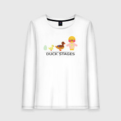 Женский лонгслив Duck stages