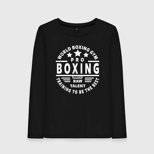 Женский лонгслив PRO BOXING / Черный – фото 1
