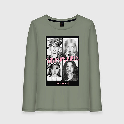 Женский лонгслив Blackpink K-pop / Авокадо – фото 1