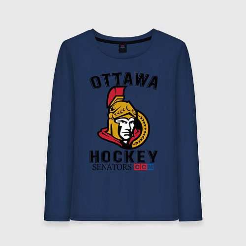 Женский лонгслив OTTAWA SENATORS ОТТАВА СЕНАТОРЗ / Тёмно-синий – фото 1