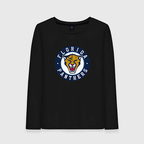Женский лонгслив Florida Panthers Флорида Пантерз Логотип / Черный – фото 1