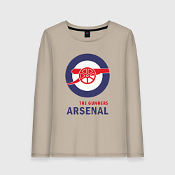 Лонгслив хлопковый женский Arsenal The Gunners, цвет: миндальный