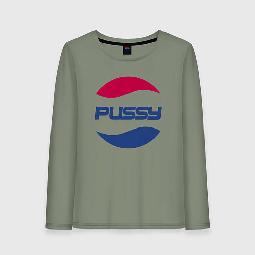 Женский лонгслив Pepsi Pussy / Авокадо – фото 1