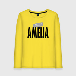 Лонгслив хлопковый женский Unreal Amelia, цвет: желтый
