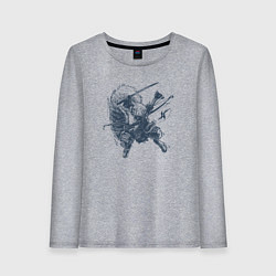 Женский лонгслив Супер белка-ниндзя