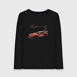 Лонгслив хлопковый женский Mazda Concept, цвет: черный
