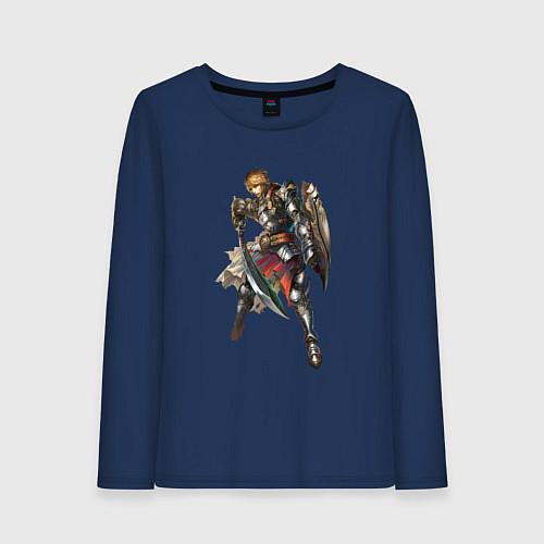 Женский лонгслив Паладин Ла2 / Тёмно-синий – фото 1