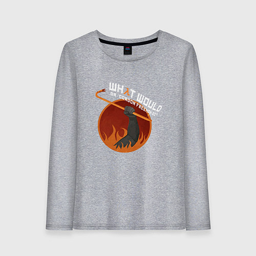 Женский лонгслив Escape from City 17 / Меланж – фото 1