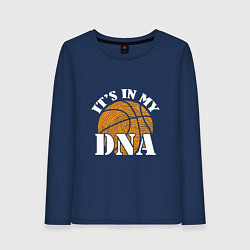 Женский лонгслив ДНК Баскетбол