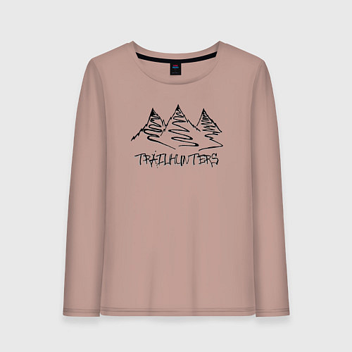 Женский лонгслив Trailhunters / Пыльно-розовый – фото 1