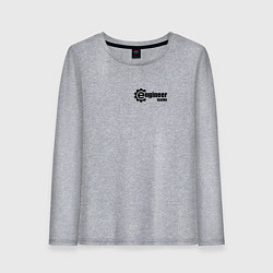 Лонгслив хлопковый женский Инженер inside, цвет: меланж