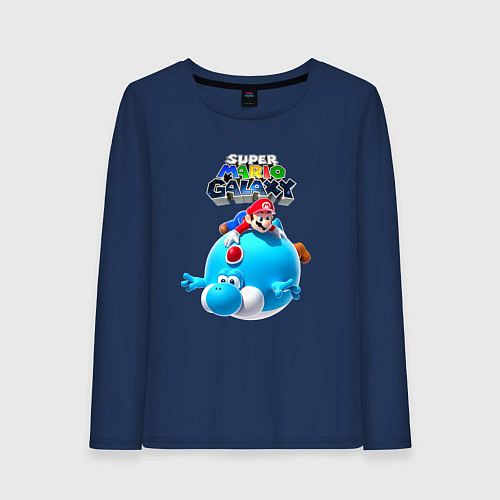 Женский лонгслив Super Mario Galaxy Nintendo / Тёмно-синий – фото 1