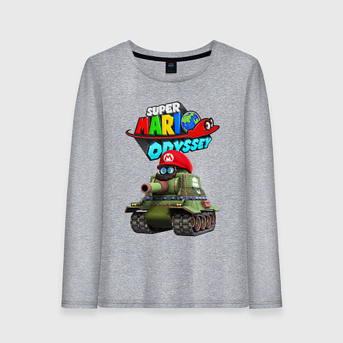 Женский лонгслив Tank Super Mario Odyssey / Меланж – фото 1