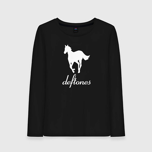 Женский лонгслив Deftones лошадь / Черный – фото 1