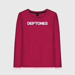 Лонгслив хлопковый женский Deftones hard rock, цвет: маджента