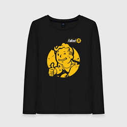 Лонгслив хлопковый женский FALLOUT, цвет: черный