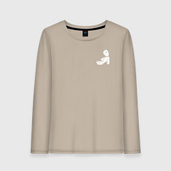 Лонгслив хлопковый женский KoЯn, цвет: миндальный
