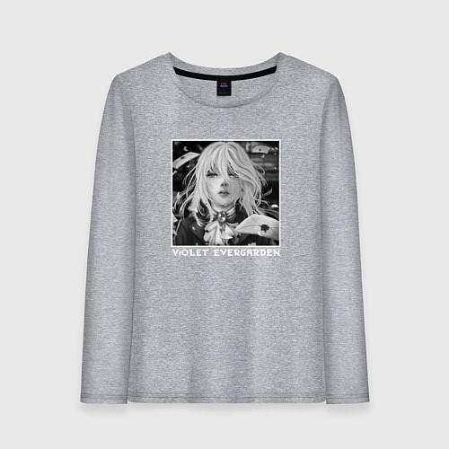 Женский лонгслив Слёзы Вайолет / Меланж – фото 1