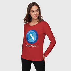 Лонгслив хлопковый женский SSC NAPOLI Napoli, цвет: красный — фото 2