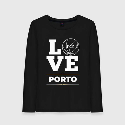 Женский лонгслив Porto Love Classic / Черный – фото 1