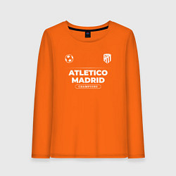 Лонгслив хлопковый женский Atletico Madrid Форма Чемпионов, цвет: оранжевый
