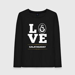 Лонгслив хлопковый женский Galatasaray Love Classic, цвет: черный