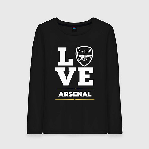 Женский лонгслив Arsenal Love Classic / Черный – фото 1