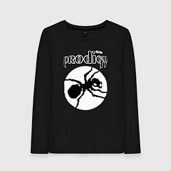 Лонгслив хлопковый женский The prodigy ant, цвет: черный