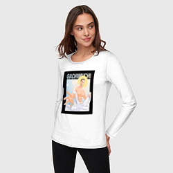 Лонгслив хлопковый женский Билли Херрингтон Аники, цвет: белый — фото 2