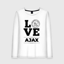 Лонгслив хлопковый женский Ajax Love Классика, цвет: белый