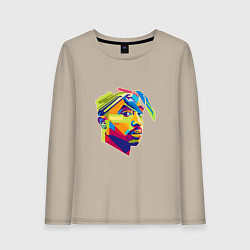 Лонгслив хлопковый женский 2PAC Style, цвет: миндальный