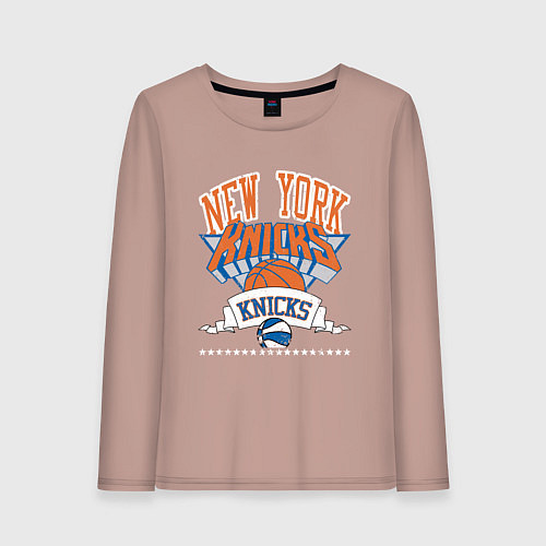 Женский лонгслив NEW YORK KNIKS NBA / Пыльно-розовый – фото 1