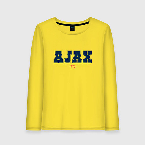 Женский лонгслив Ajax FC Classic / Желтый – фото 1