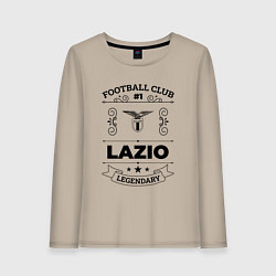 Лонгслив хлопковый женский Lazio: Football Club Number 1 Legendary, цвет: миндальный