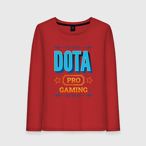 Женский лонгслив Игра Dota PRO Gaming / Красный – фото 1