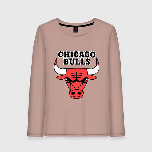 Женский лонгслив Chicago Bulls / Пыльно-розовый – фото 1