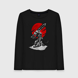 Лонгслив хлопковый женский Guts the Black Swordsman, цвет: черный