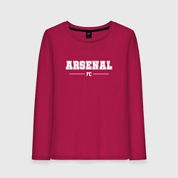 Лонгслив хлопковый женский Arsenal football club классика, цвет: маджента