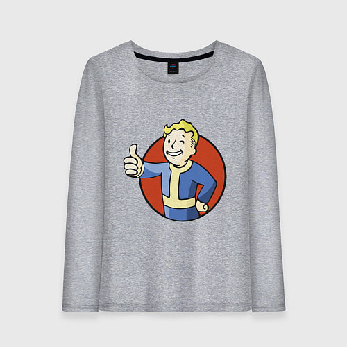 Женский лонгслив Vault boy like / Меланж – фото 1