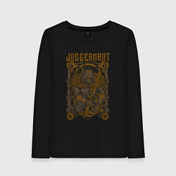 Лонгслив хлопковый женский Juggernaut арт, цвет: черный