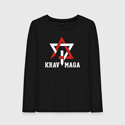 Женский лонгслив Krav-maga national wrestling emblem